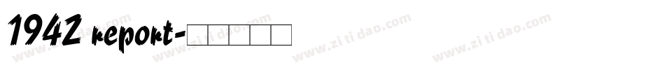 1942 report字体转换